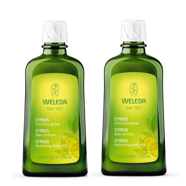 Weleda Citrus Refreshing Bath Milk 200ml (Bundle of 2)