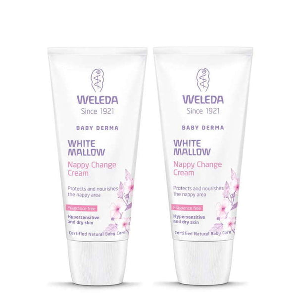 Weleda White Mallow Nappy Change Cream 50ml (Bundle of 2)