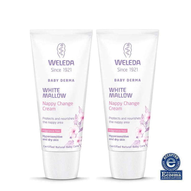 Weleda White Mallow Nappy Change Cream 50ml (Bundle of 2)