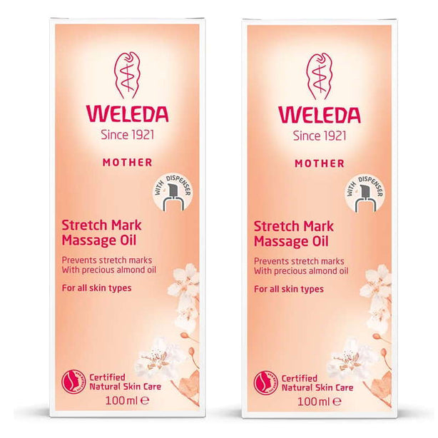 Weleda Stretch Mark Massage Oil 100ml (Bundle of 2)