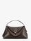 Toteme T-Lock Leather Handbag - Bark