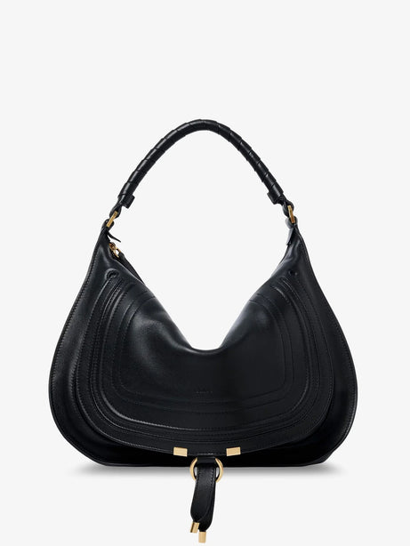 Chloe' Marcie Medium leather shoulder bag - Black