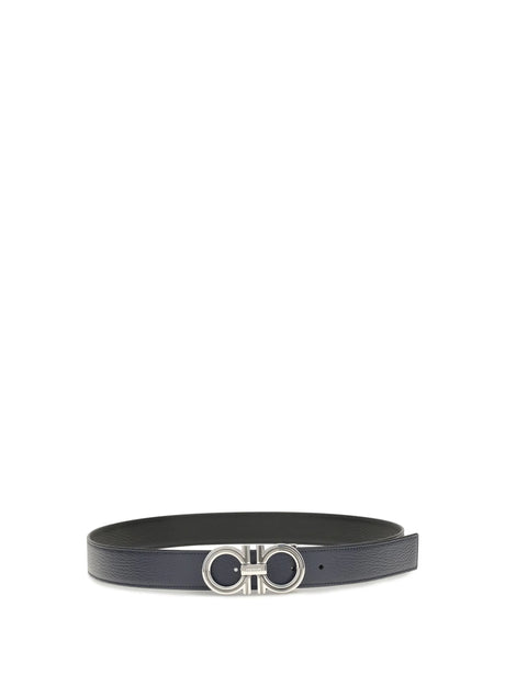 Ferragamo Reversible leather Belt - New Navy