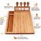 StitchesandTweed Functional Charcuterie Platter & Serving Tray for Cheese, Crackers