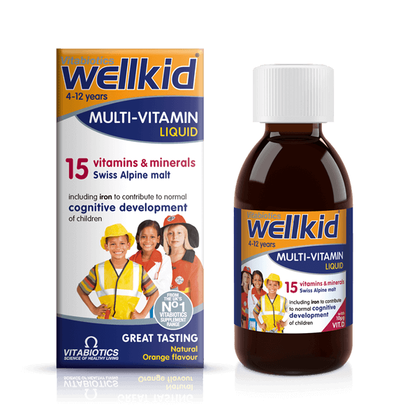 Vitabiotic Wellkid Multi-vitamin Liquid 150ml (Exp:11/2024)