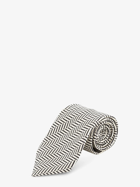 Tom Ford Silk tie with geometric pattern - White