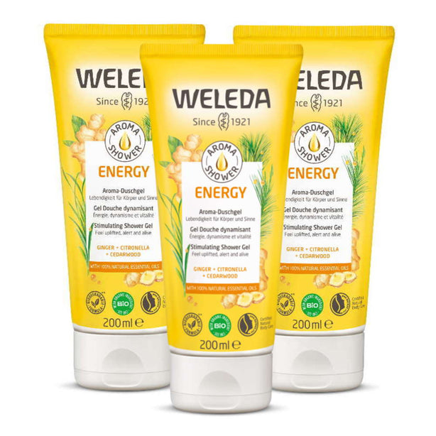 Weleda Aroma Shower Energy 200ml (Bundle of 3)