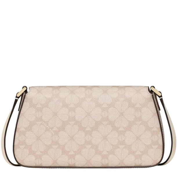 Kate Spade Sutton Spade Flower Mini Crossbody Bag - Dark Beige Moon Dust KO534