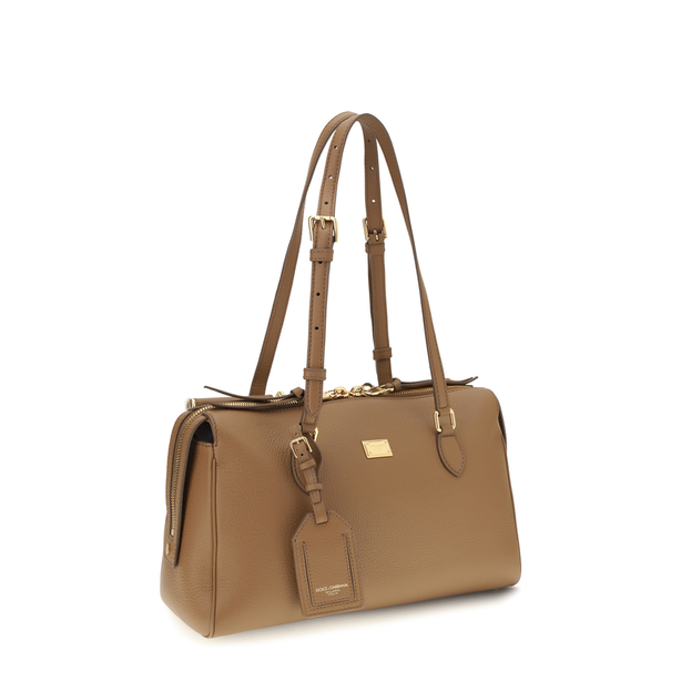 Vittoria Medium Calfskin Shoulder Bag - Brown