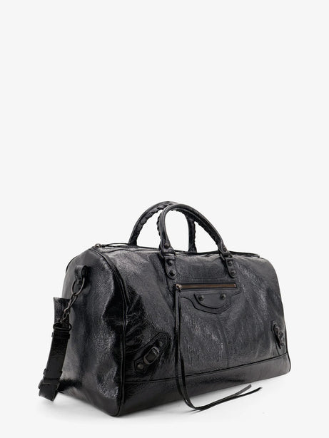 Balenciaga Le City Boston L Leather Handbag - Black