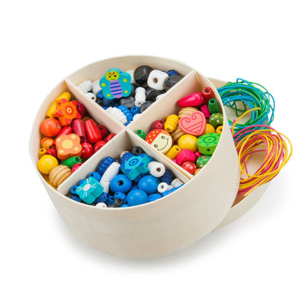 New Classic Toys - Wooden Lacing Beads