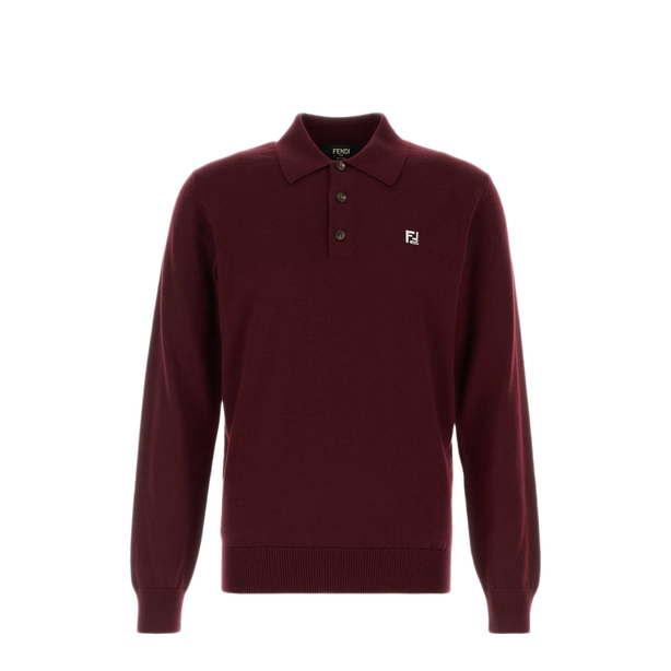 Knitted Wool Polo Shirt