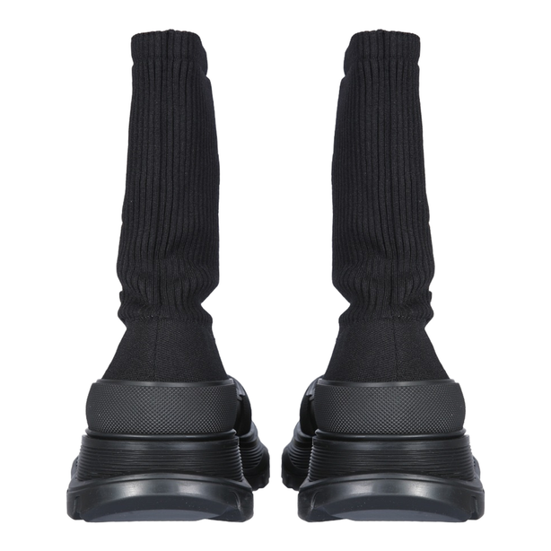 Graffiti Knit Tread Slick Boot Black