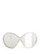Alaïa Oversized Sunglasses - Silver