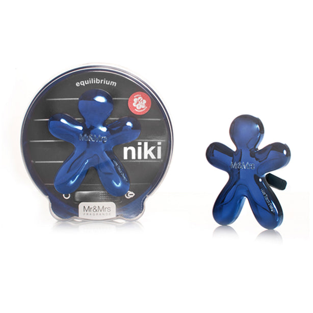 Mr & Mrs Fragrance Car Niki Metal Blue - Equilibrium