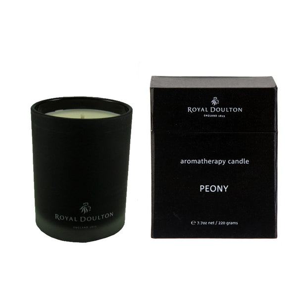 Royal Doulton Peony Black Soy Candle (220g)