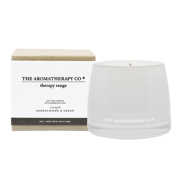 TAC Therapy® Soy Candle Strength - Sandalwood & Cedar (260g)