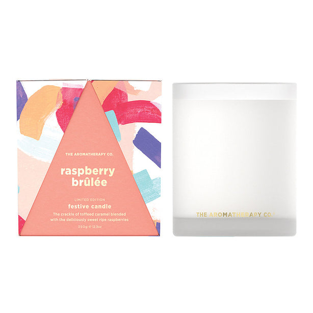 TAC Festive Favours Soy Candle - Raspberry Brulee (350g)