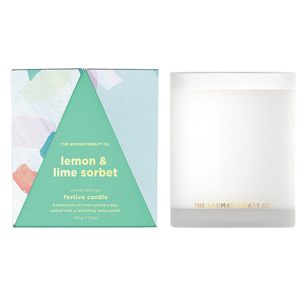 TAC Festive Favours Votive Soy Candle - Lemon and Lime Sorbet (350g)