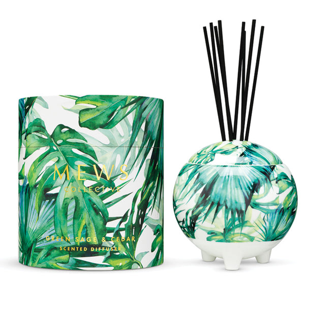 Mews Collective 350ml Diffuser - Green Sage & Cedar