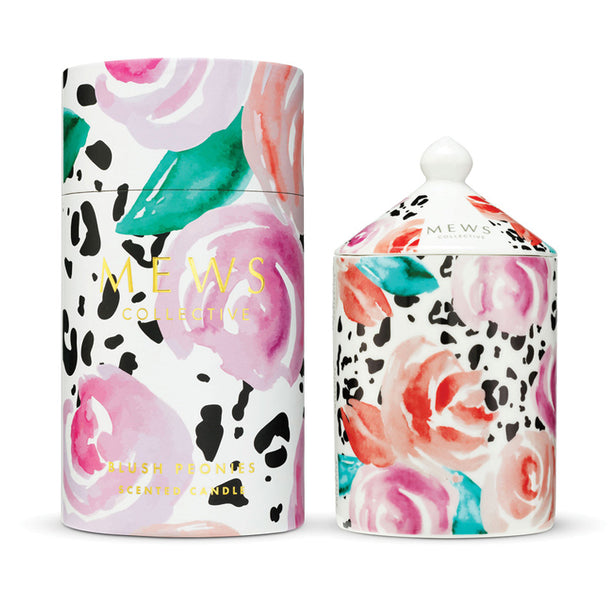 Mews Collective 320g Soy Candle - Blush Peonies