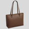 COACH Station Tote Bag In Crossgrain Leather Dark Stone RS-CCD71