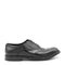 Washed Black Calfskin Lace-Up Shoe