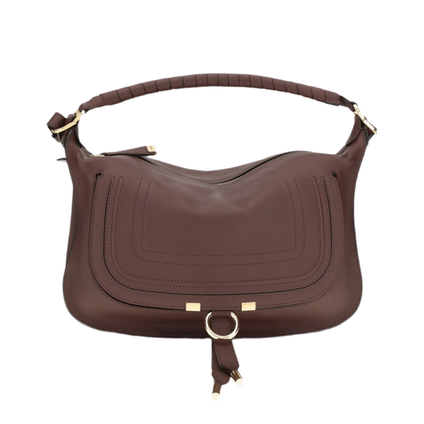 Marcie Small Calfskin Shoulder Bag - Red