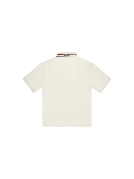 Gucci T-shirt with logo collar for Boy - New White/Mix