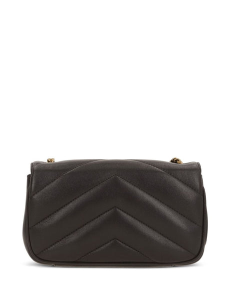 Saint Laurent LouLou Mini Lambskin Crossbody - Urban Grey