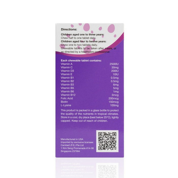 Kordel’s Kid’s Multivitamins + Lysine T60