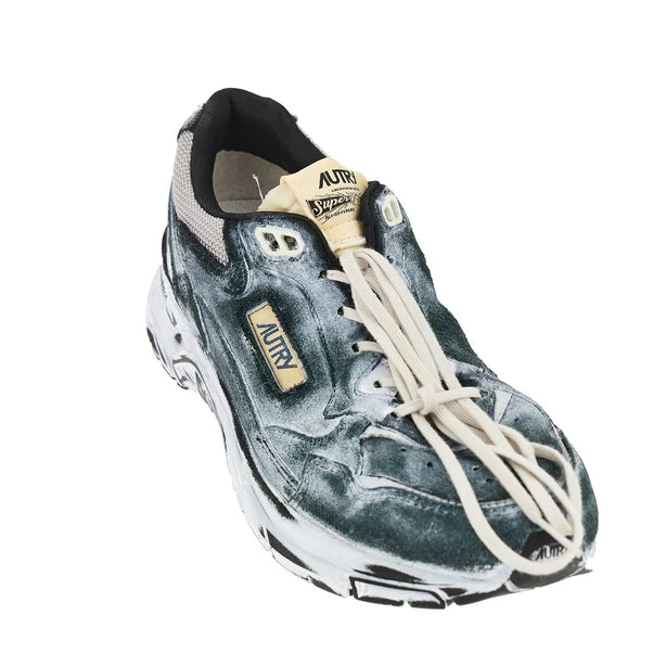 AUTRY Hyperway' suede leather and mesh sneakers