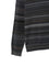 Grey Horizontal Stripe Pattern Sweater