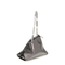 La Scala Calf Leather Clutch - Dark Grey