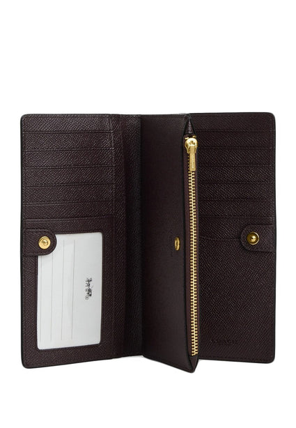 Coach Slim Zip Wallet - Black