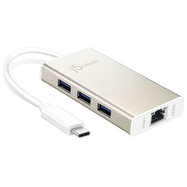 J5Create USB Type-C Gigabit Ethernet & Hub Multi Adapter