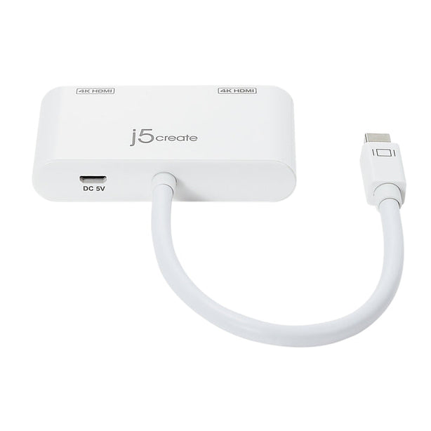 J5Create Mini DisplayPort To Dual HDMI Adapter