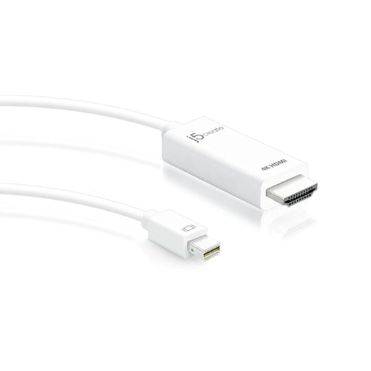 J5Create Mini DisplayPort To 4K HDMI Cable 1.8M