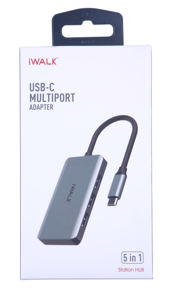 iWALK 5-in-1 Type C Hub - 3*USB/HDMI/Type C (100w)