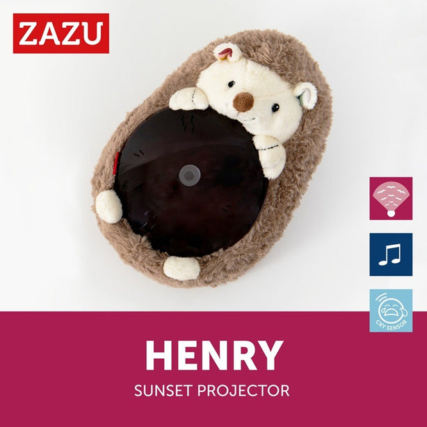 Zazu Henry the Hedgehog, Sunset Projector Nightlight with Soothing Melodies