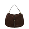 Maxi Suede Shoulder Bag - Brown