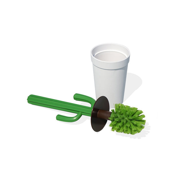 Qualy Cacbrush Toilet Brush (White/Green)