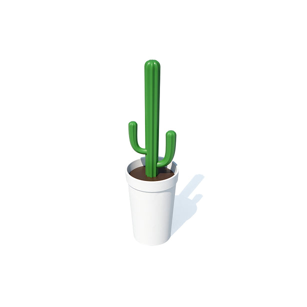 Qualy Cacbrush Toilet Brush (White/Green)
