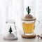 Qualy All Seasons Glass Mug And Lid/Holder (Summer)