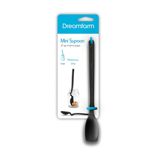 Dreamfarm Mini Supoon - Sit-Up Scraping Spoon (Black)