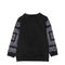 Crewneck Sweatshirt Patterned Print and Logo
