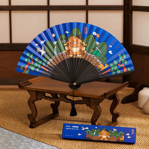 [Muzik Tiger X Kakao Friends][Once Upon A Time] Sun Moon Five Peaks Folding Fan - Choonsik