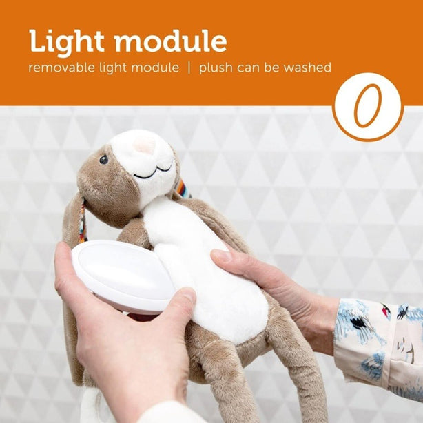 Zazu Bo the Bunny, Baby Comforting Musical Soft Toy, Nightlight