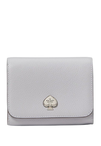 Kate Spade Kayla Small L-Zip Wallet - Mountain- Grey