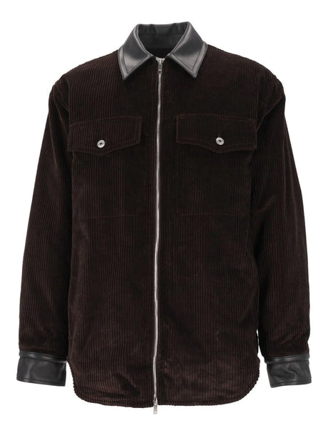 Bottega Veneta Cotton Corduroy Shirt Jacket - Brown
